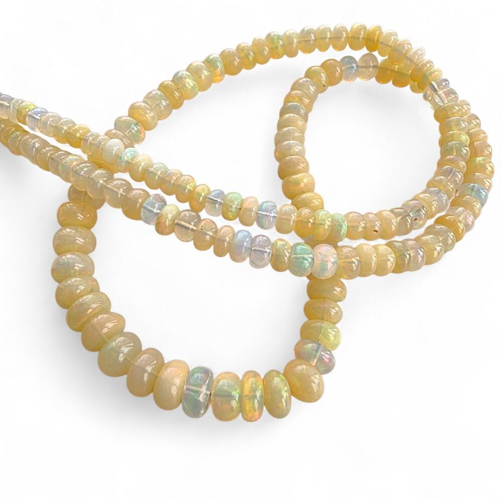 Fire‎ Opal Sterling Silver 925 Necklace New Ethereal